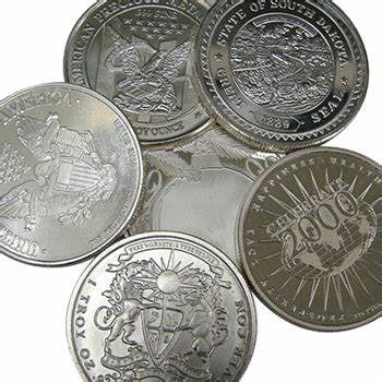 1 oz -Random Design Silver Round ONE: A 1 oz Random Design and maker silver round - Item will be from our stock on hand at the time of the sale. no guarantee as to the type or design.