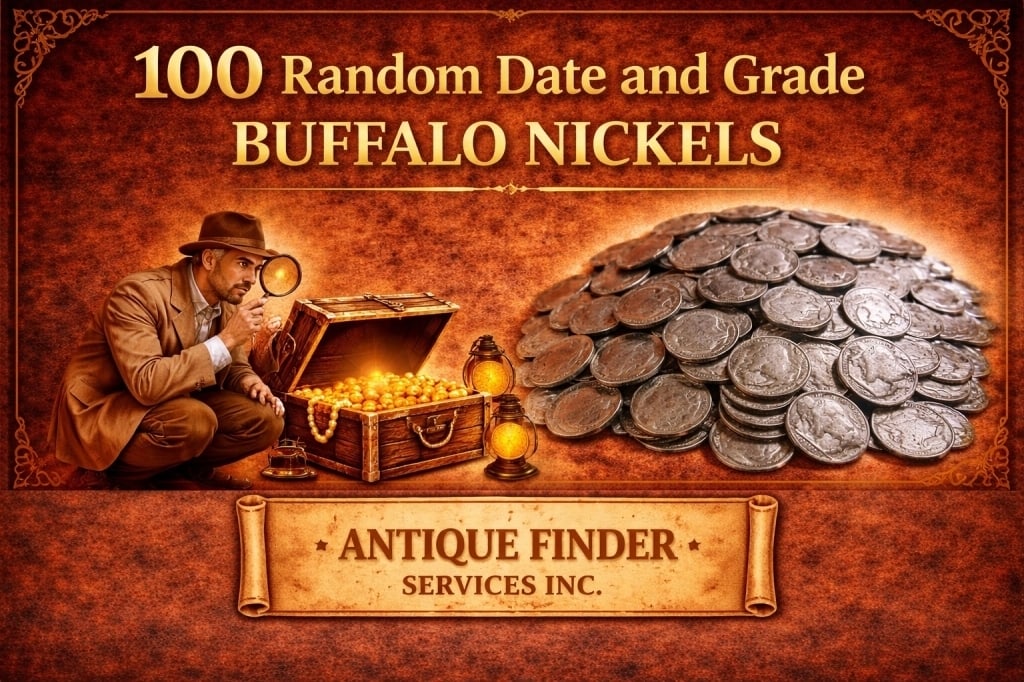 Lot of (100) Buffalo Nickels- Various Dates: All bids are a contract and an agreement to pay. Items are as shown in image.