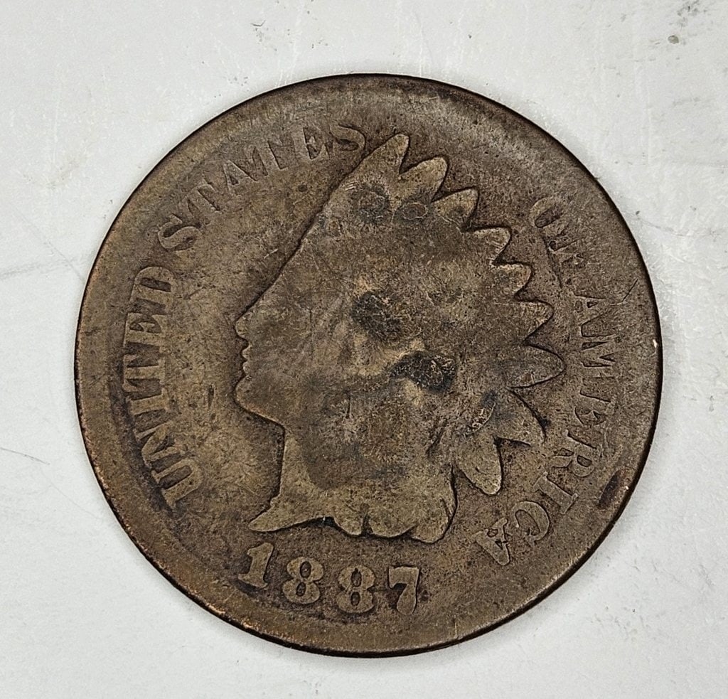 1887 Indian Head Cent (1 of 2)