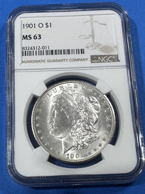 1901-O-MS 63 NGC Morgan Silver Dollar-$145 CPG: Item is the exact item in the image - Bidder is responsible for all value and grad determination - Please review all terms and conditions prior to placing any bids-