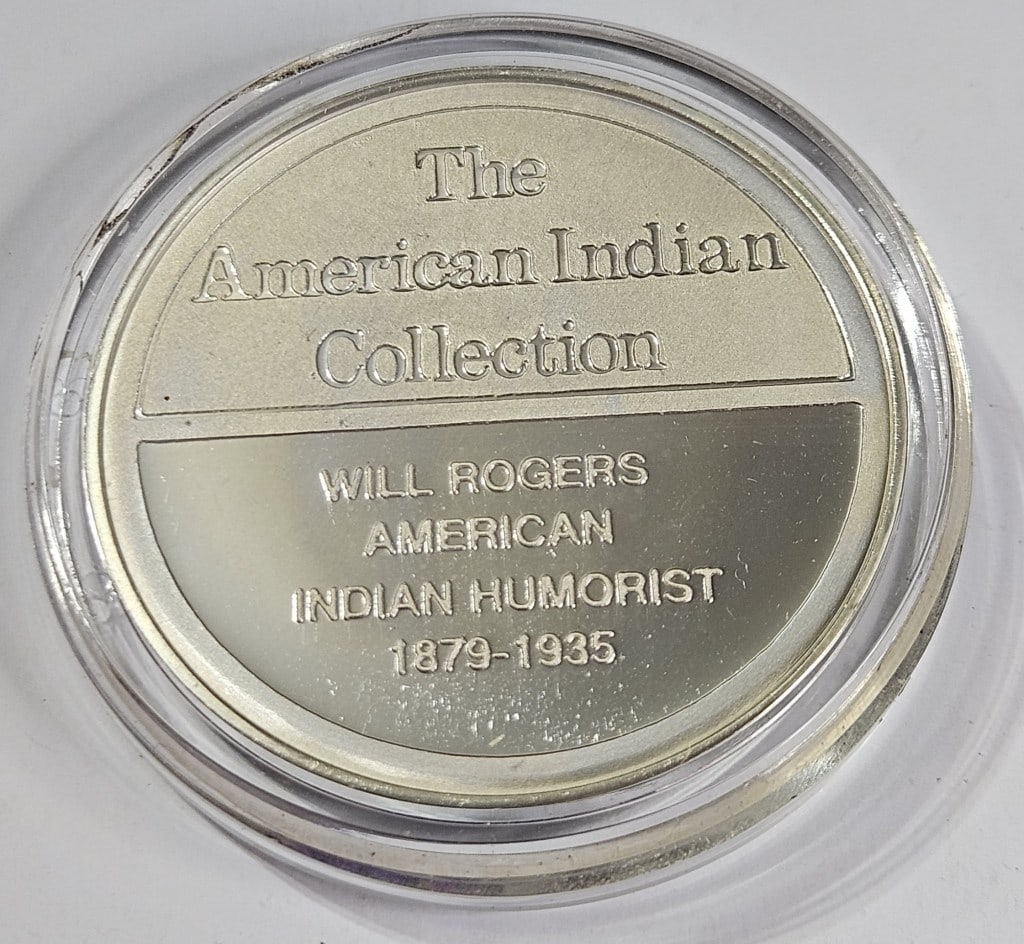 Will Rogers Sterling Silver 1 oz Proof Round - 2
