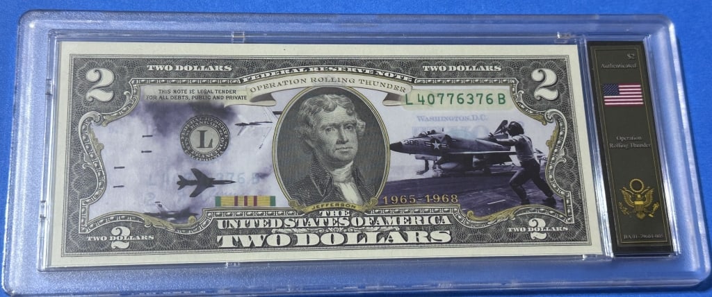 $2-Operation Rolling Thunder Vietnam Bradford Case: Item is the exact item in the image- Bidder is responsible for all value and grade determination - Please review the entire terms and conditions prior to placing any bids-