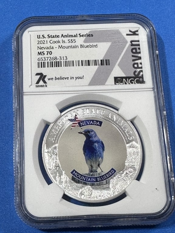 2021- 1 oz. MS70 NGC- Nevada- LE- Round: Item is the exact item in the image - Bidder is responsible for all value and grad determination - Please review all terms and conditions prior to placing any bids-
