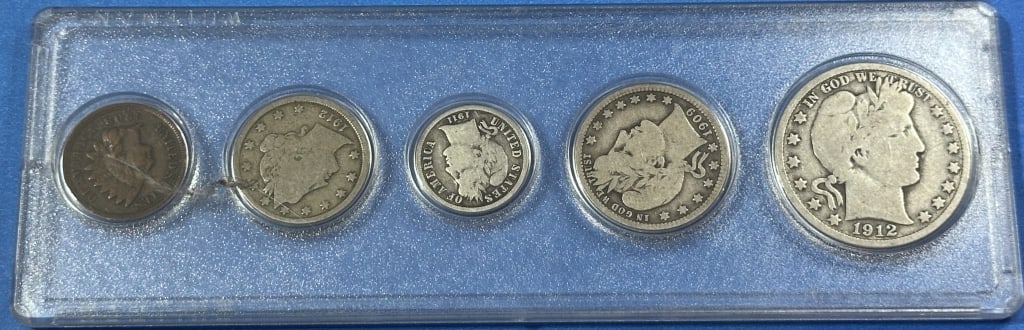 Silver Barber- Liberty Coin Set in Whitman Holder: Item is the exact item in the image - Bidder is responsible for all value and grad determination - Please review all terms and conditions prior to placing any bids-