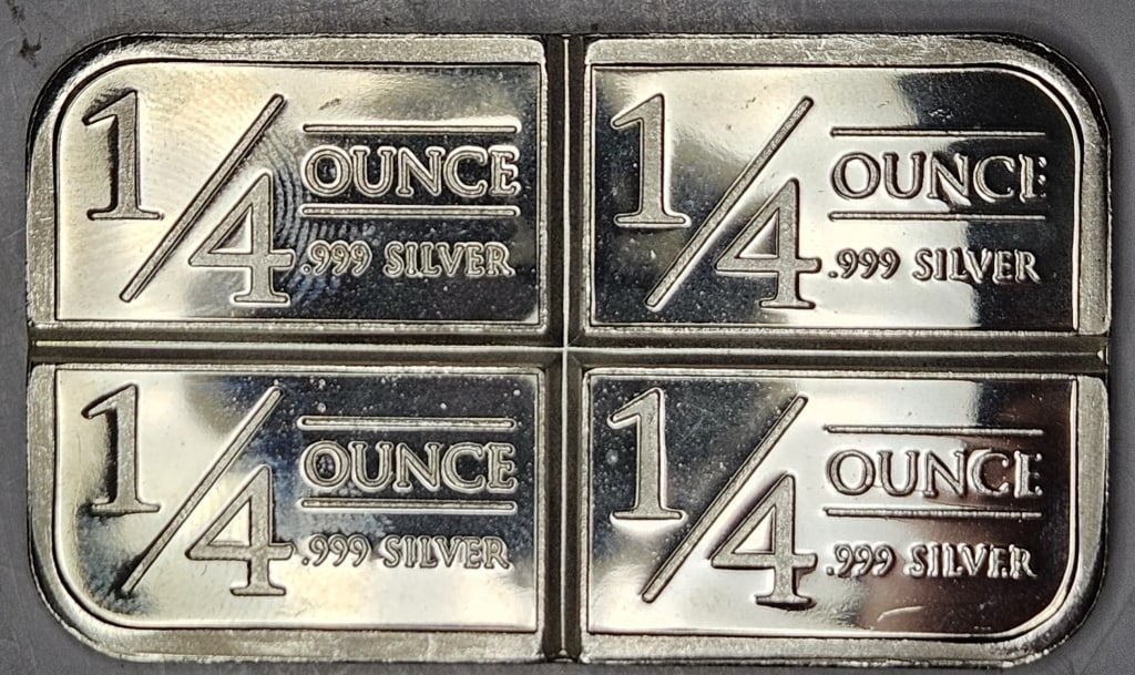 1 oz. Stagecoach Silver Bar - 1/4/d Reverse - 2