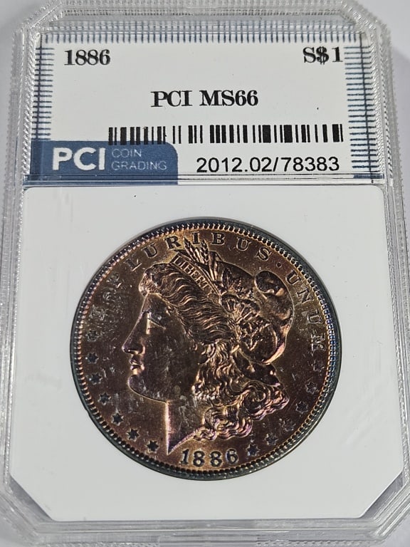 1886 MS 66 Morgan Silver Dollar- $395 CPG: Item is the exact item in the image - Bidder is responsible for all value and grade determination - Please review all terms prior to placing any bids - Allbidsareanagreement