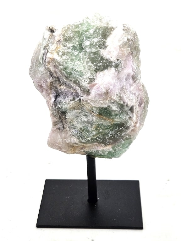 Fine Natural Flourite Specimen on Stand: Item is the exact item in the image - Please review all terms and conditions prior to placing any bids - Bidder is responsible for all value grade dtermination - All sales final and any bid is an