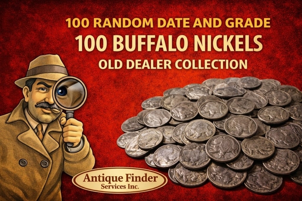 Lot of (100) Buffalo Nickels- Various Dates: All bids are a contract and an agreement to pay. Items are as shown in image.