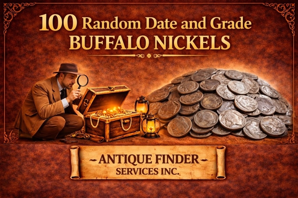 Lot of (100) Buffalo Nickels- Various Dates: All bids are a contract and an agreement to pay. Items are as shown in image.