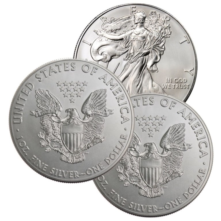 (3) US Silver Eagles Random Date (1 of 1)