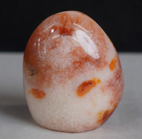 Fine Carneliam Freeform Specimen: 3x2.75x2 -Items are the exact items in the image - Please review the entire terms and conditions prior to placing any bids - Any bid is an agreement to all terms and conditions -
