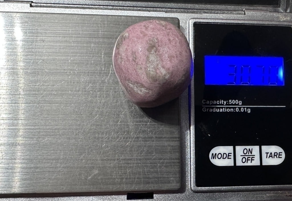 30.7 gram Thulite Tumbled Stone - 2