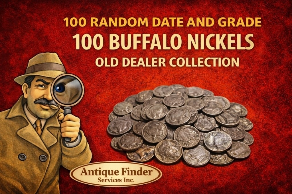 Lot of (100) Buffalo Nickels- Various Dates: All bids are a contract and an agreement to pay. Items are as shown in image.