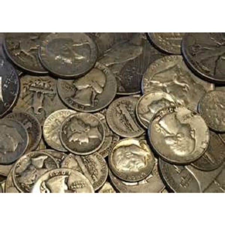 $10 Face Value 90% Silver Coins: Items will be as described in title - The image for bulk items are stock images - Please review the entire terms and conditions prior to placing any bids. All terms apply -