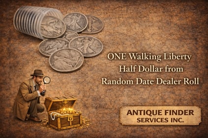 ONE Walking lIberty Half Dollar From Roll