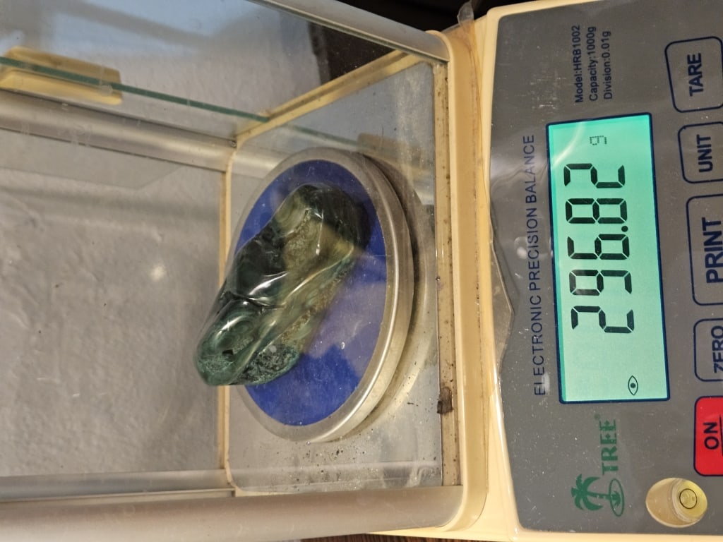 296.82 gram Natural Malachite Specimen - 5