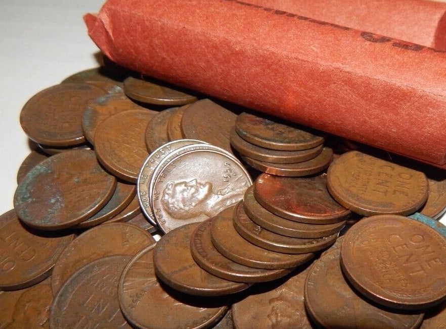 (2) Vintage Rolls Random Date Wheat Cents 100pc