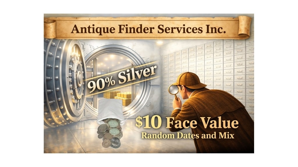$10 Face Value 90% Coins in Canvas Bag (1 of 2)
