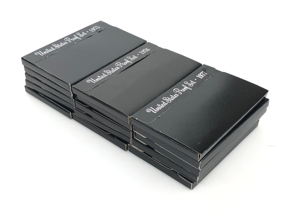 15 pcs 1975-76-77 Proof Sets - 5 each Date: Items are as shown in the image and described in the title - Please note tht we have more than one of these items and the exact item in the image may not be the item you recieve. Winning bidder will
