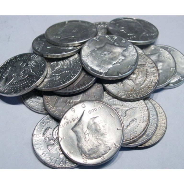 (20) 1964 Kennedy Half Dollars - 90% Silver: All bids are a contract and an agreement to pay. Items are as shown in image.