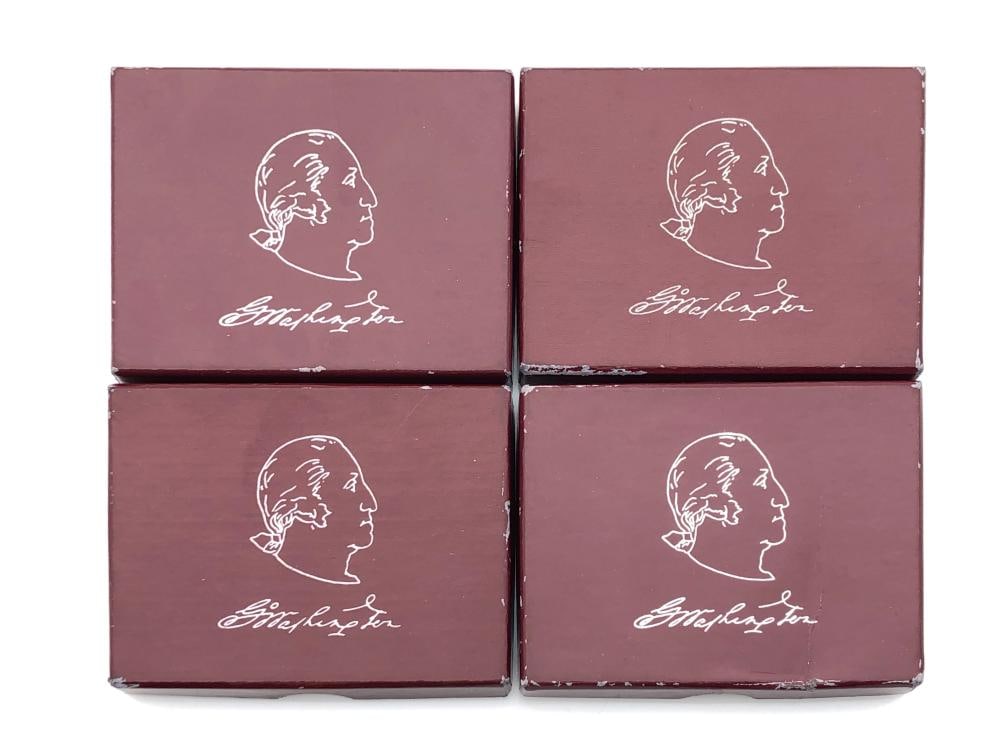 (4) 1982 Washington Proof Halves 90% Silver: Items are as shown in the image and described in the title - Please note that we have more than one of these items and the exact item in the image may not be the item you recieve. Winning bidder will 