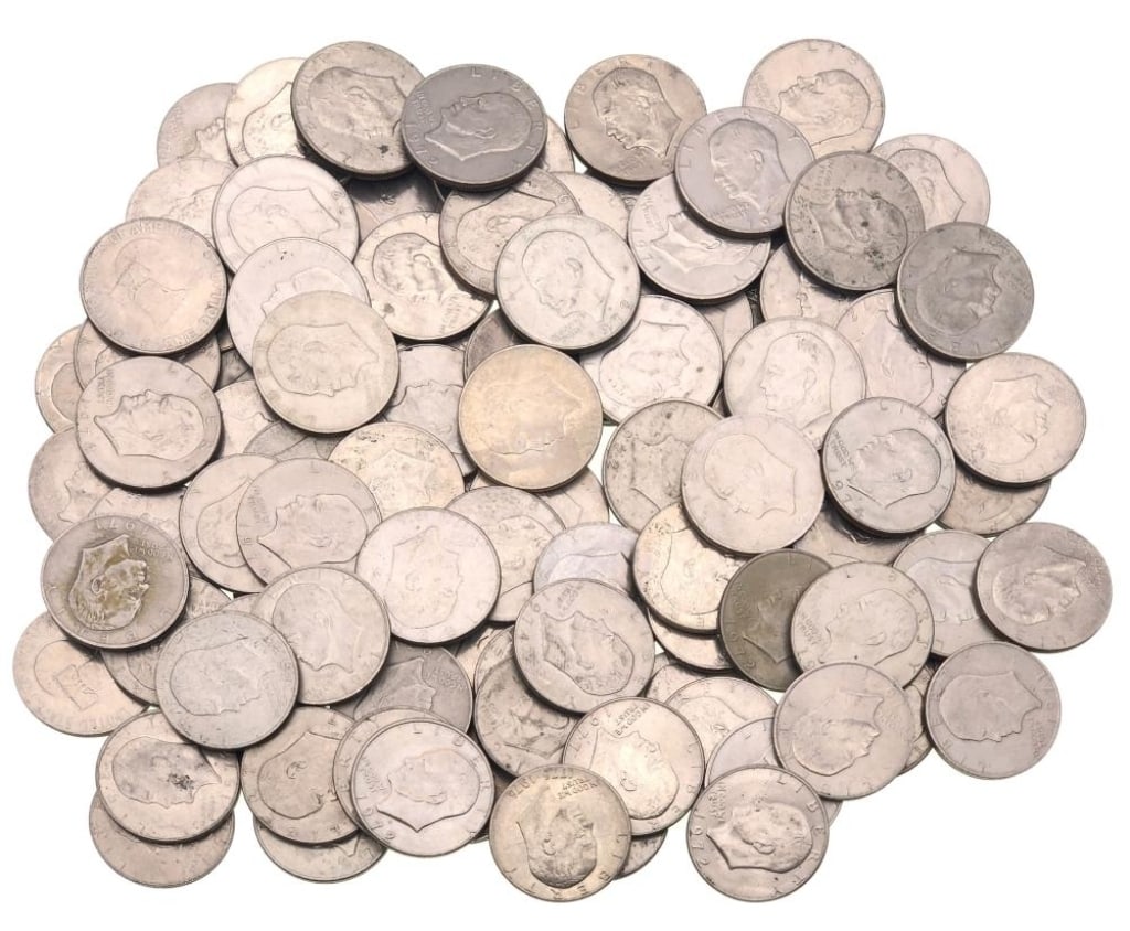 (120) 1971-78 IKE Dollars Random Dates: Items are as shown in the image and described in the title - Please note that we have more than one of these items and the exact item in the image may not be the item you recieve. Winning bidder