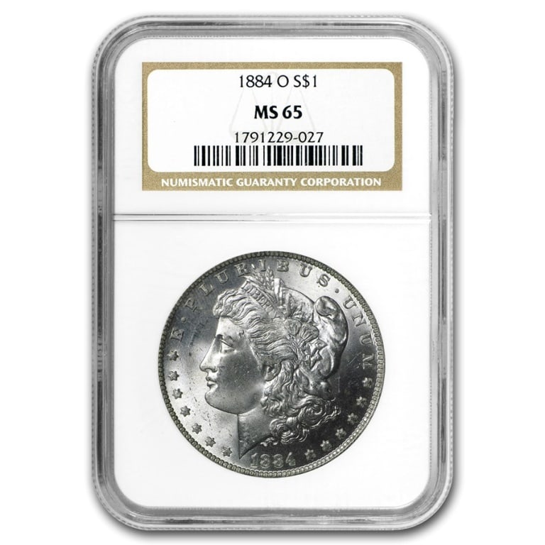 1884 o MS 65 NGC Morgan Silver Dollar: Items are as shown in image - grade and date are exact- Due to the fact that we have multiples of these items -Winning bidder may not receive exact serial numbers shown
