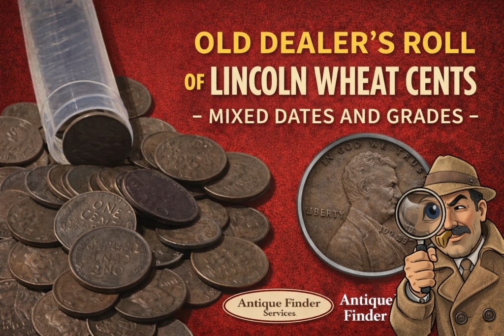 Lot of 50 pcs. Lincoln Wheat Cents in Roll: Winning bidder will receive one roll of Lincoln Wheat Cents Various dates and mint marks -
