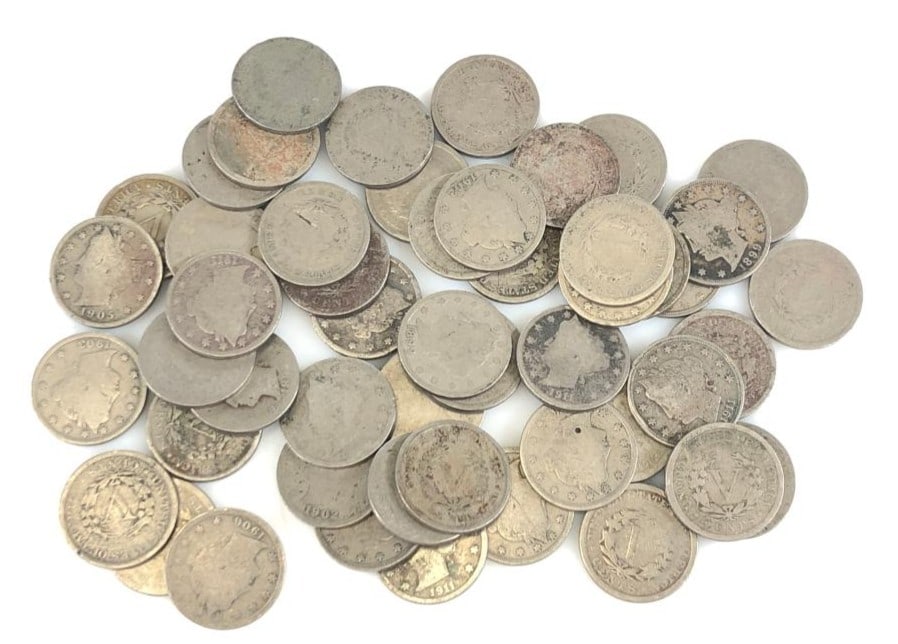 (55) Random Date/Grade Liberty V Nickels: Items are as shown in the image and described in the title - Please note tht we have more than one of these items and the exact item in the image may not be the item you recieve. Winning bidder will