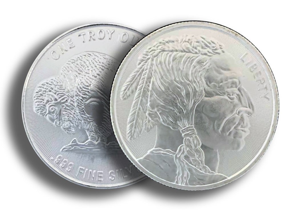 1 oz Buffalo Design Silver Round: Item is as shown in the image. Bidder is responsible for all grade and valuation. All invoices are due at the end of the sale NO EXCEPTIONS. Declined cards that are not made good within 24 hours are