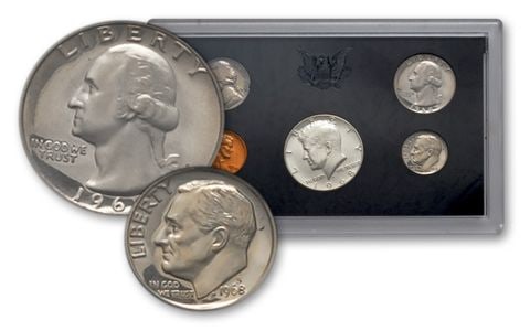 1968 US Mint Proof Set: Item is as described in the title - Please review our complete list of terms prior to placing any bids.