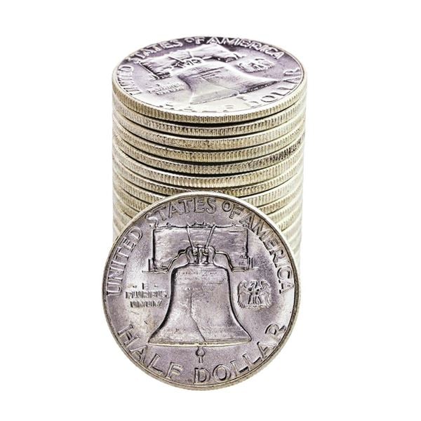 (1) Single Franklin Half Dollar: Winning bidder will receive ONE Franklin Half Dollar random date and grade from roll.