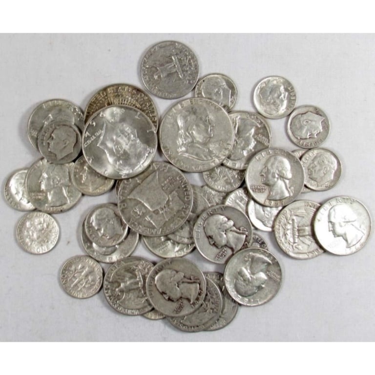 $5 Face Value -90% Silver Random Mixed Lot - 2