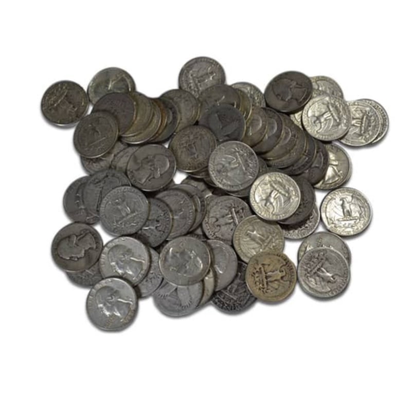 2 Rolls - Mixed Type and Date Half Dollars 90%: 2 Rolls - Mixed Type and Date Half Dollars 90%