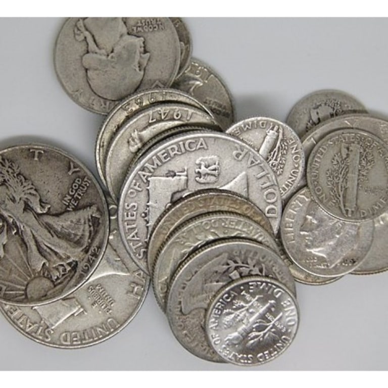 $4 Face Value - 90% Silver Random Mix - 2