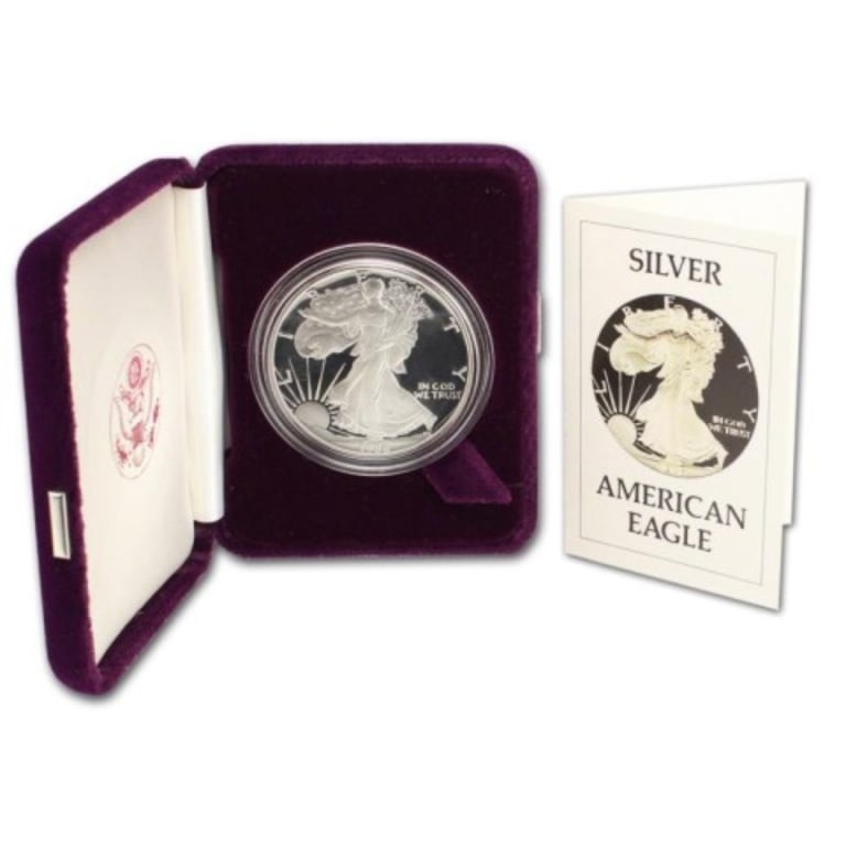 1986 US Silver Eagle Proof Set OMB: Item is as shown in the image - Bidder is responsible for all grade and value determination - Please review the entire terms and conditions prior to placing any bids. All terms apply to each