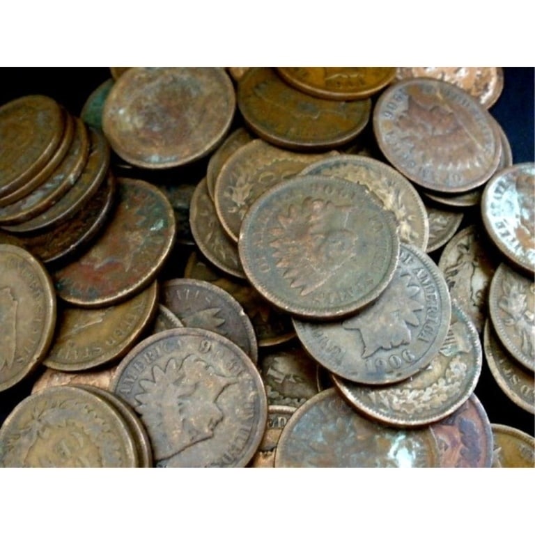 Lot of (45) Random Date/Grade Indian Head Cents: Item is as shown in the image - Bidder is responsible for all grade and value determination - Please review the entire terms and conditions prior to placing any bids. All terms apply to each