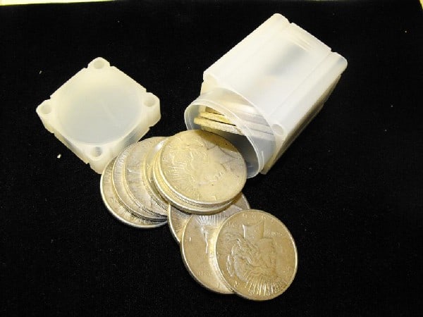 (20) Random Date/Grade Peace Dollars in Roll: Item is as shown in the image - Bidder is responsible for all grade and value determination - Please review the entire terms and conditions prior to placing any bids. All terms apply to each