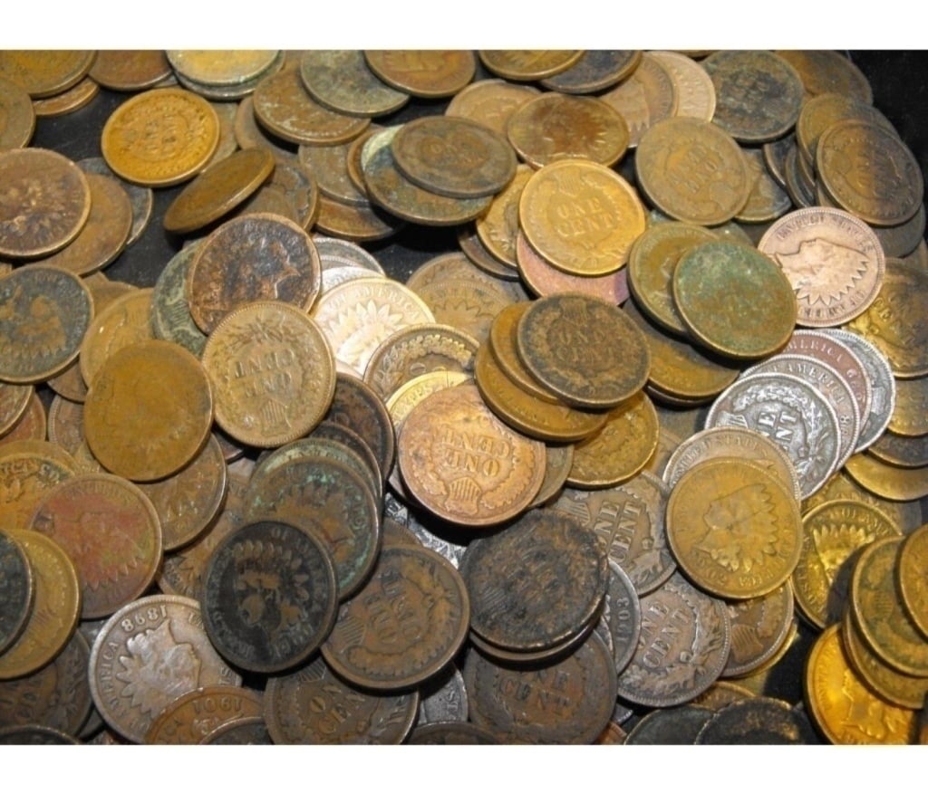 (110) Random Date/Grade Indian Head Cents: Item is as shown in the image - Bidder is responsible for all grade and value determination - Please review the entire terms and conditions prior to placing any bids. All terms apply to each