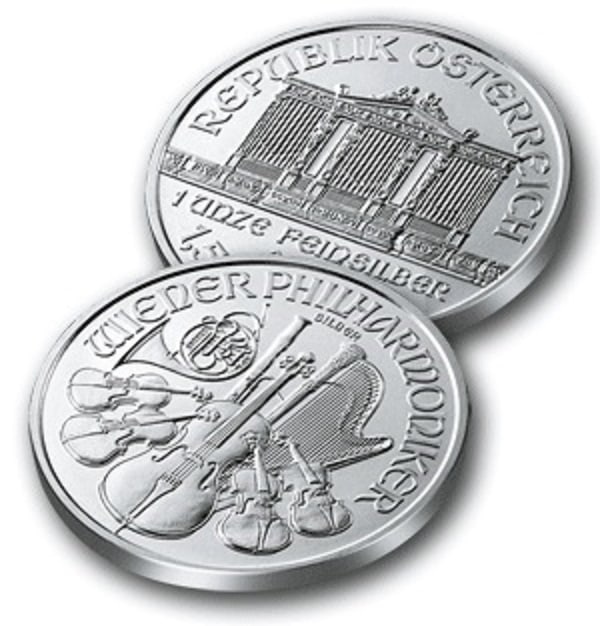 (1) Random Date Austrian Philharmonic: A 1oz. Silver Round from the Austrian Mint depicting the Philharmonic Orchestra Design.
