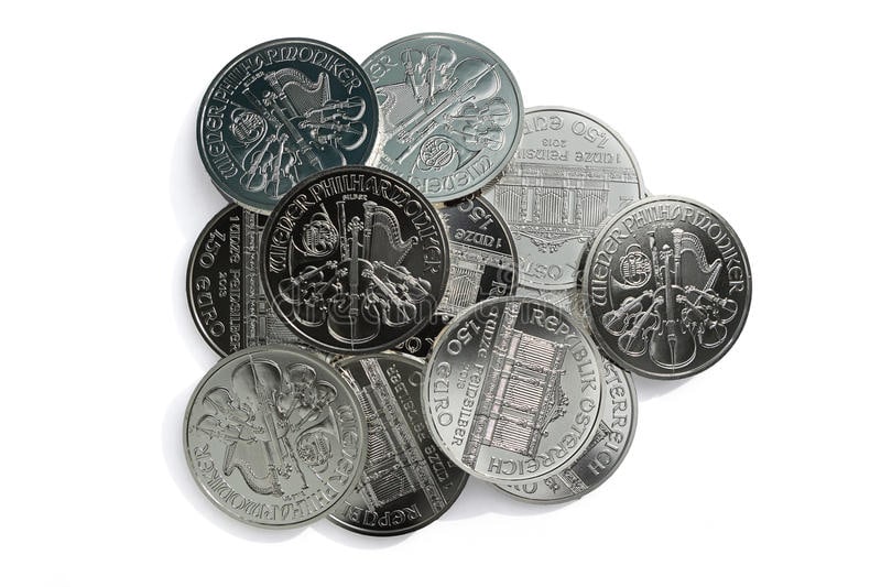 (10) Austrian Philharmonics Random Date: A lot of (10)1oz. Silver Round from the Austrian Mint depicting the Philharmonic Orchestra Design.