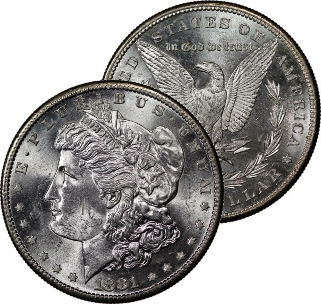 1881 S BU Grade Morgan Silver Dollar