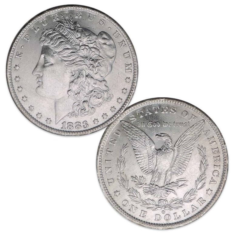 1883 O Toned BU Grade Morgan Dollar