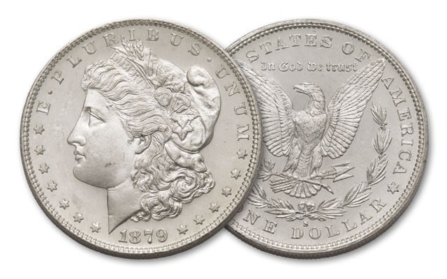 1879 S BU Grade Morgan Silver Dollar: Item will be as described in title. Due to the fact that we may have more than one of these items, the winning bidder may not get the exact item pictured, but the exact date and gradeifanygradingisdep