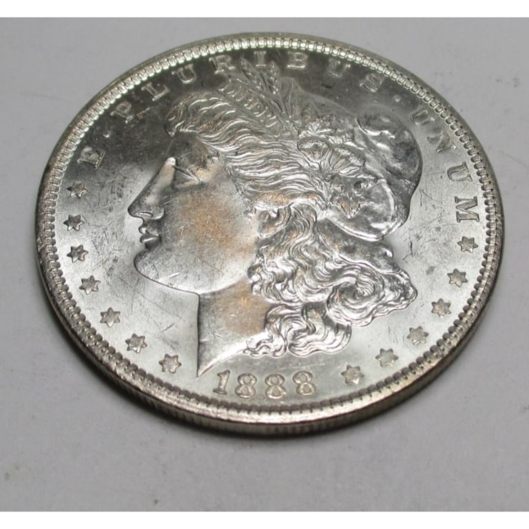 1888 P Better Date BU Grade Morgan Dollar: Type will be our choice and from on hand at time of sale. Item is the EXACT ITEM in the image. Bidder is responsible for all value and determination of value. The images are high resolutionandtheEXACT