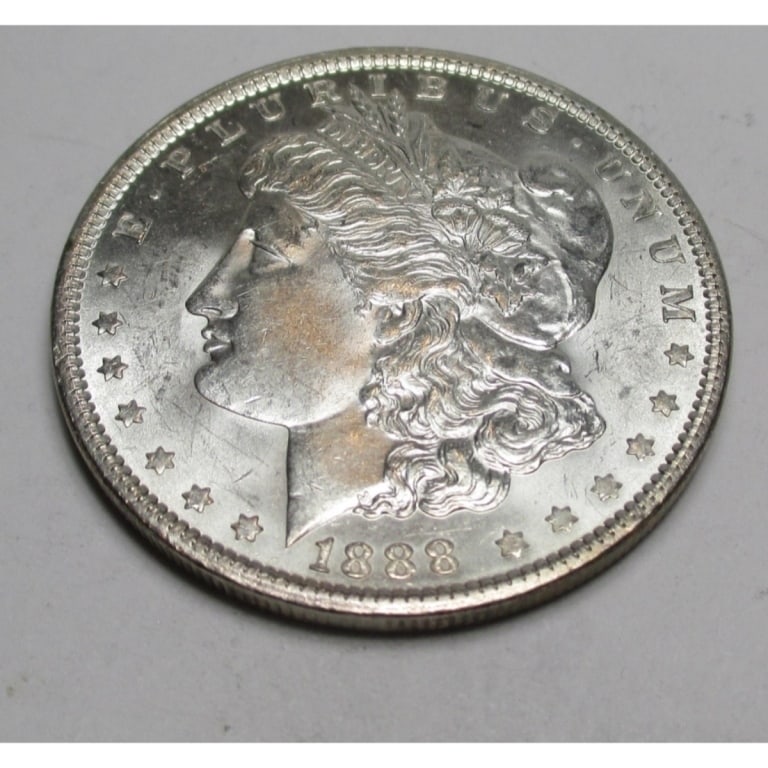 1888 P Better Date BU Grade Morgan Dollar: Type will be our choice and from on hand at time of sale. Item is the EXACT ITEM in the image. Bidder is responsible for all value and determination of value. The images are high resolution