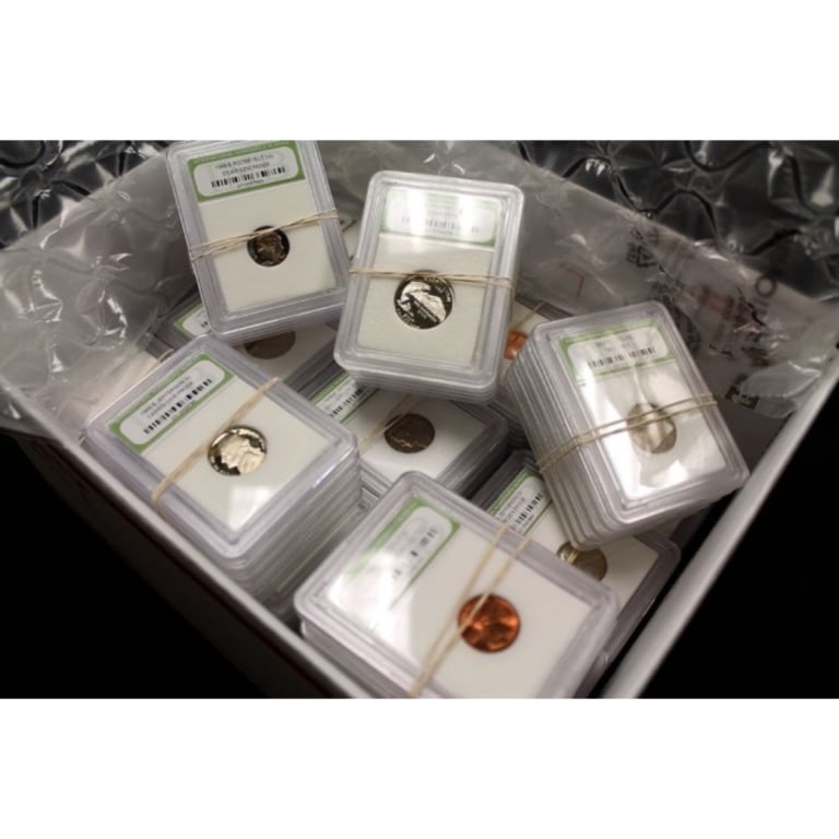 Lot of (100) BU and PROOF Coins: Items are US minted BU and Proof Coins from Mint and Proof Sets. NEVER CIRCULATED!