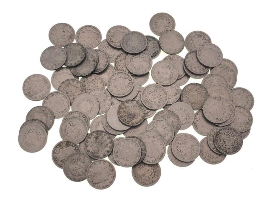 (90) Random Date/Grade Liberty V Nickels: Items are as shown in the image and described in the title - Please note that we have more than one of these items and the exact item in the image may not be the item you recieve. Winning bidder will