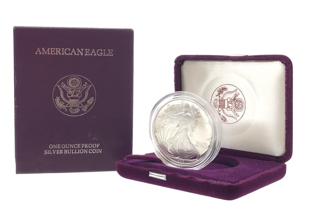 1993 US Mint Proof Silver Eagle in OMP: Items are as shown in the image and described in the title - Please note tht we have more than one of these items and the exact item in the image may not be the item you recieve. Winning bidder will