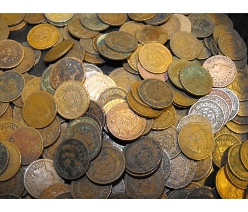 (110) Random Date/Grade Indian Head Cents: Item is as shown in the image - Bidder is responsible for all grade and value determination - Please review the entire terms and conditions prior to placing any bids. All terms apply to each
